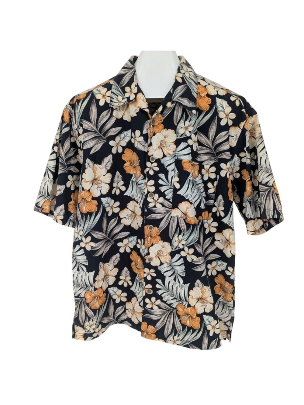 Vtg Ocean Pacific Hawaiian Shirt‎ Button Up Aloha Tropical Surf Y2K Skater Large